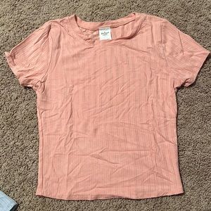 womens medium pink crop top